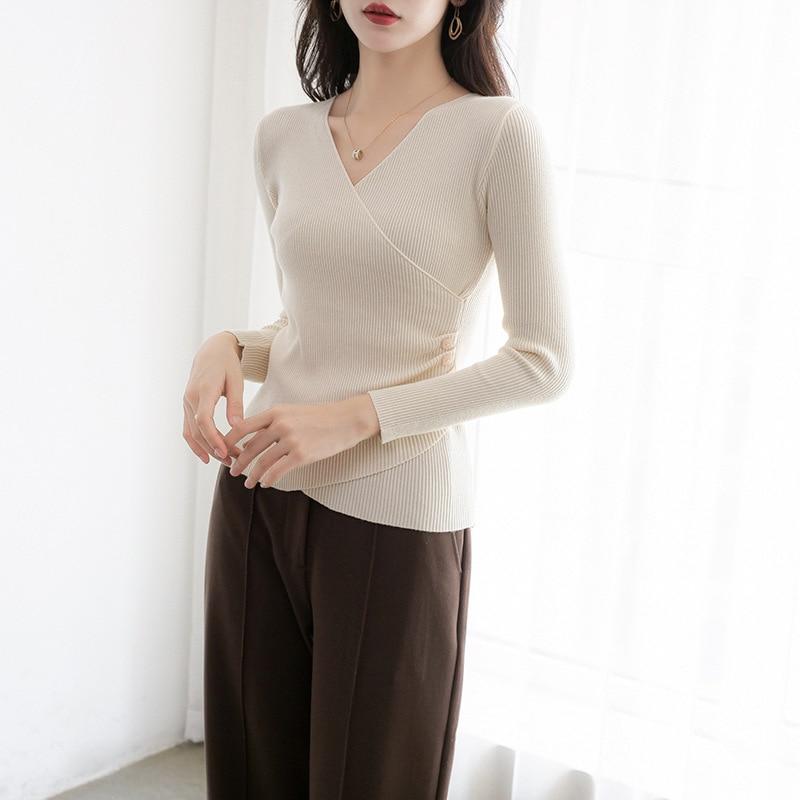 Весенне-осенние тонкие вязаные свитера с v-образным вырезом, женские модные топы, однотонные приталенные пуловеры, повседневные свитера с длинными рукавами, одежда 28214 S абрикосовый
Весенне-осенние тонкие вязаные свитера с v-образным вырезом, женские модные топы, однотонные приталенные пуловеры, повседневные свитера с длинными рукавами, одежда 28214 S абрикосовый