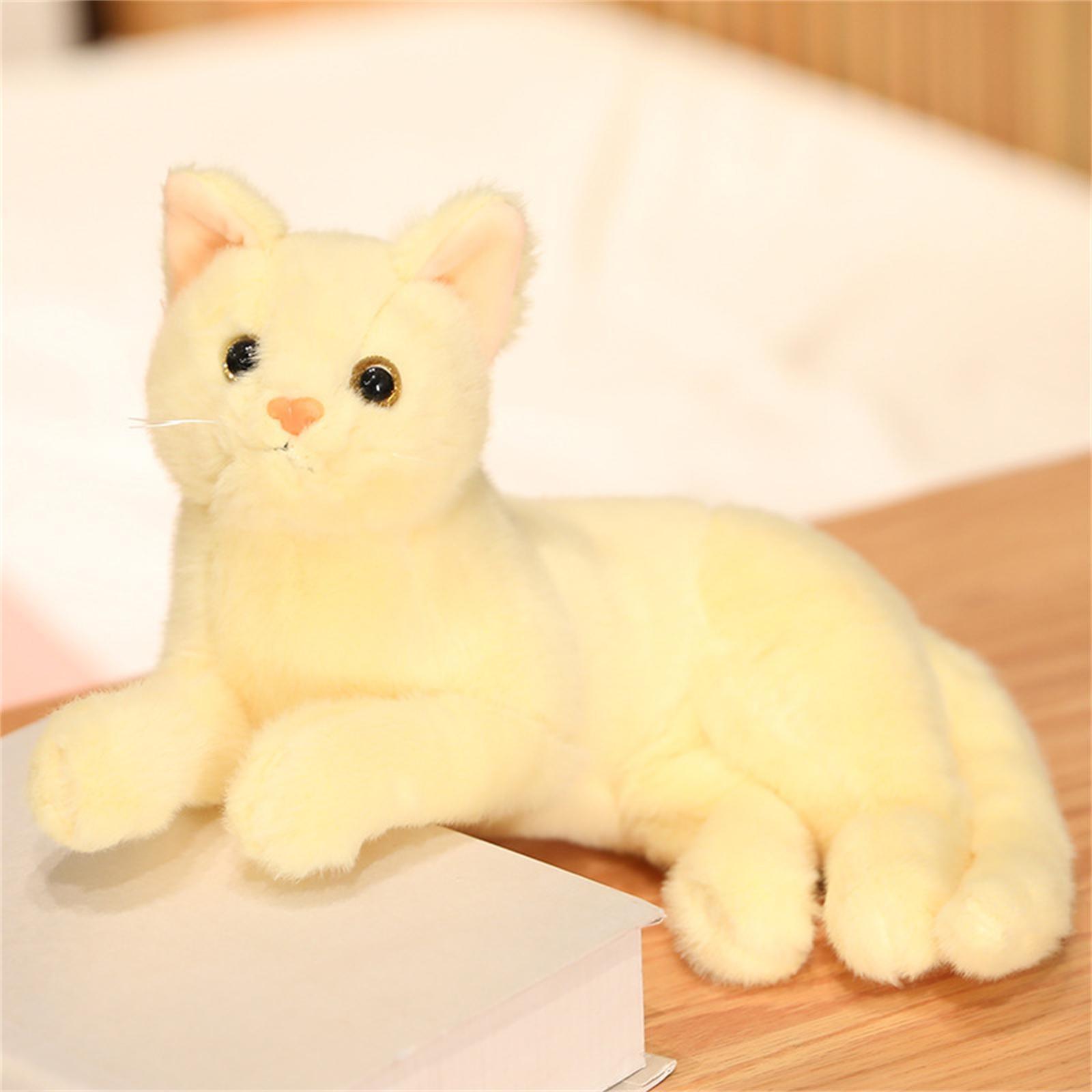 (H0826)30 см милые настоящие плюшевые куклы-кошки, лежащий кот, плюшевые игрушки для детей, куклы, детский подарок на день рождения, украшение дома One Size жёлтый
(H0826)30 см милые настоящие плюшевые куклы-кошки, лежащий кот, плюшевые игрушки для детей, куклы, детский подарок на день рождения, украшение дома One Size жёлтый