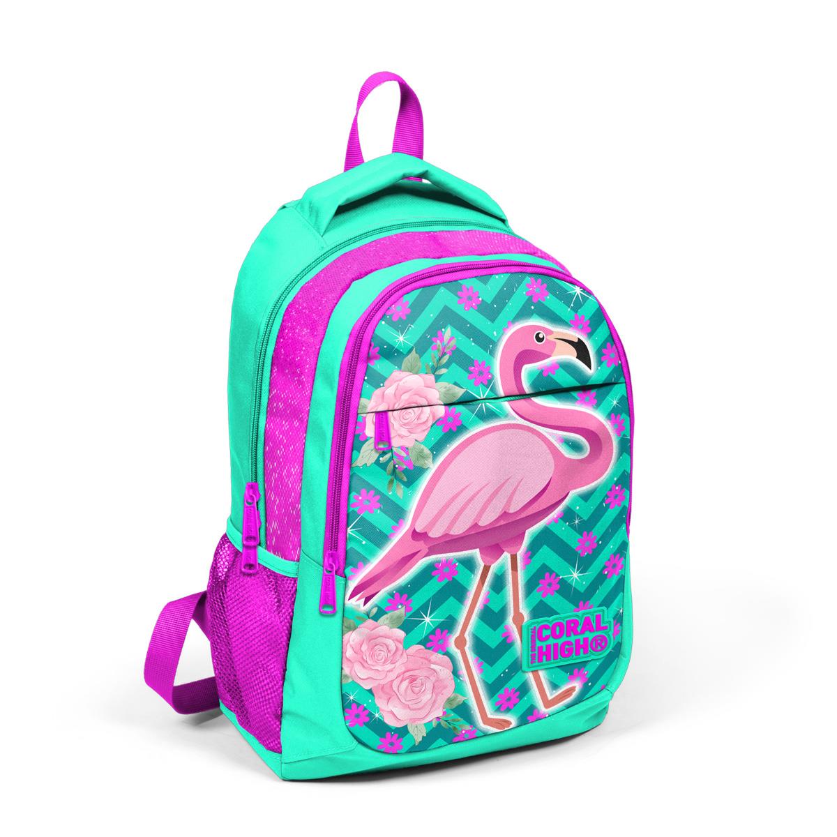 Детский школьный рюкзак с тремя отделениями Coral High Kids Water Green Pink Glittery Flamingo 14382
Детский школьный рюкзак с тремя отделениями Coral High Kids Water Green Pink Glittery Flamingo 14382