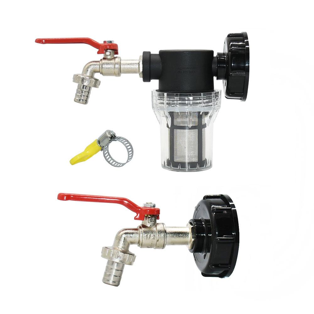 IBC Tank Tap Adapter Filter S60 Thread To 15-16mm Garden Hose Connector Faucet Alloy Ball Valve 1000 Liter Rain Barrel Fitting
IBC Tank Tap Adapter Filter S60 Thread To 15-16mm Garden Hose Connector Faucet Alloy Ball Valve 1000 Liter Rain Barrel Fitting