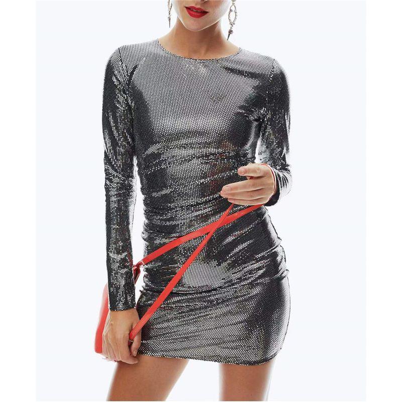 Экспорт Одиночный H Дом Осень Новое поступление Диско Ночной клуб Блестящий Элегантный Приталенный Стройнящий Сексуальный Платье-футляр с драпировкой Silver Black XS
Экспорт Одиночный H Дом Осень Новое поступление Диско Ночной клуб Блестящий Элегантный Приталенный Стройнящий Сексуальный Платье-футляр с драпировкой Silver Black XS