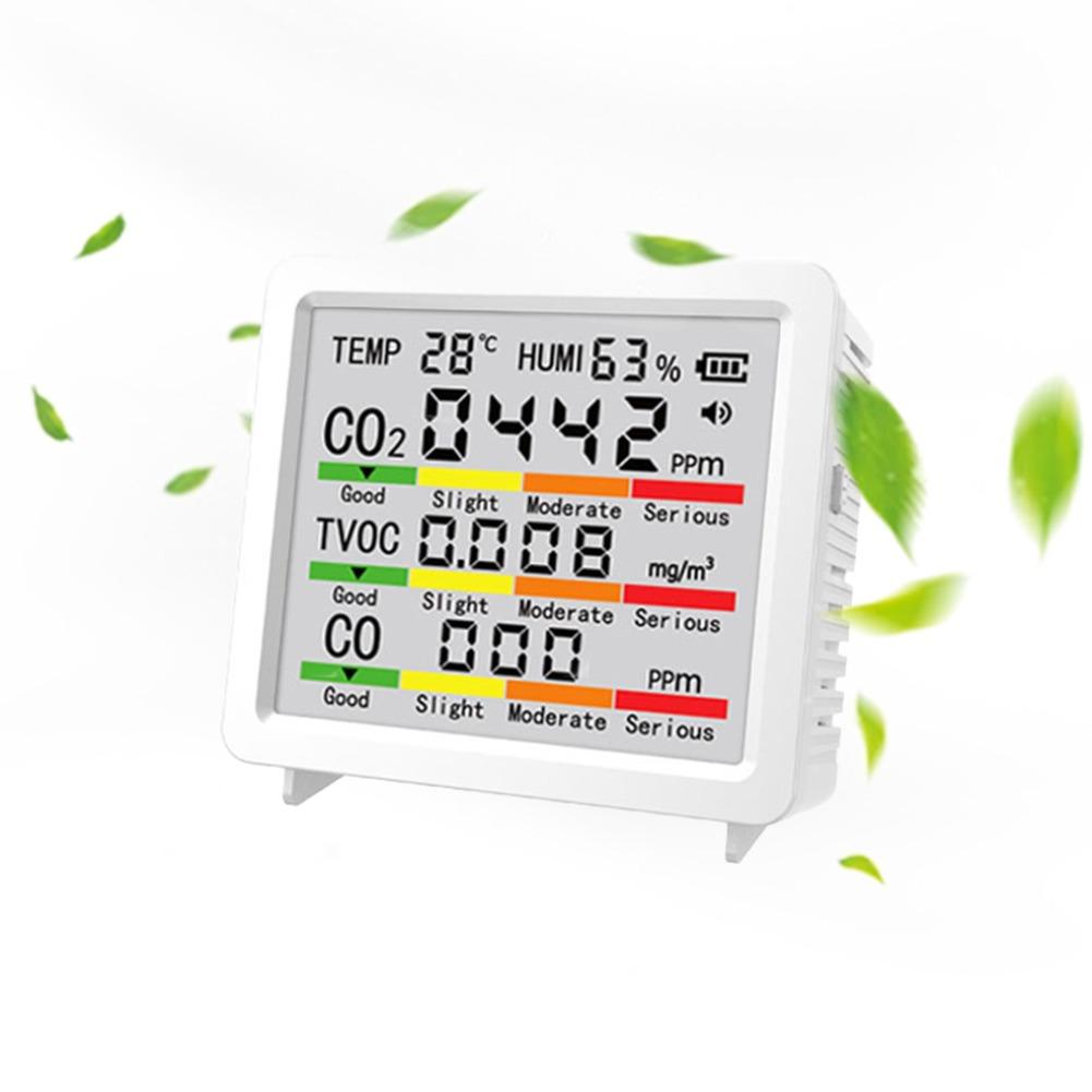 5-in-1 Indoor Air Quality Monitor - Portable CO2, CO Temperature & Humidity High-Precision Sensor Real-Time Monitoring
5-in-1 Indoor Air Quality Monitor - Portable CO2, CO Temperature & Humidity High-Precision Sensor Real-Time Monitoring