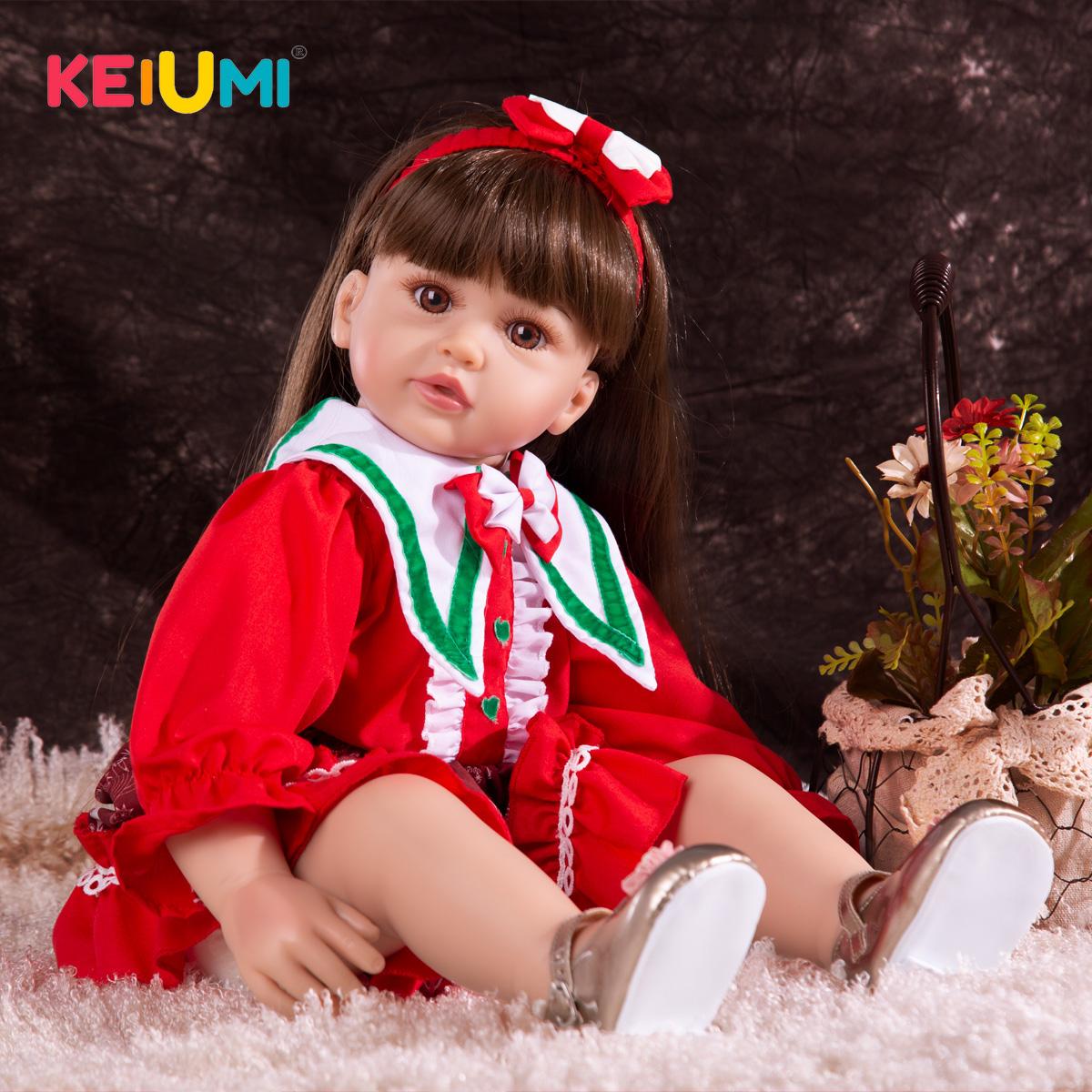 KEIUMI 60 см, красная рождественская одежда, кукла Reborn для маленьких девочек, настоящие прикосновения, длинные волосы, кукла для новорожденных, игрушки, детский подарок на день рождения, Рождественский подарок
KEIUMI 60 см, красная рождественская одежда, кукла Reborn для маленьких девочек, настоящие прикосновения, длинные волосы, кукла для новорожденных, игрушки, детский подарок на день рождения, Рождественский подарок