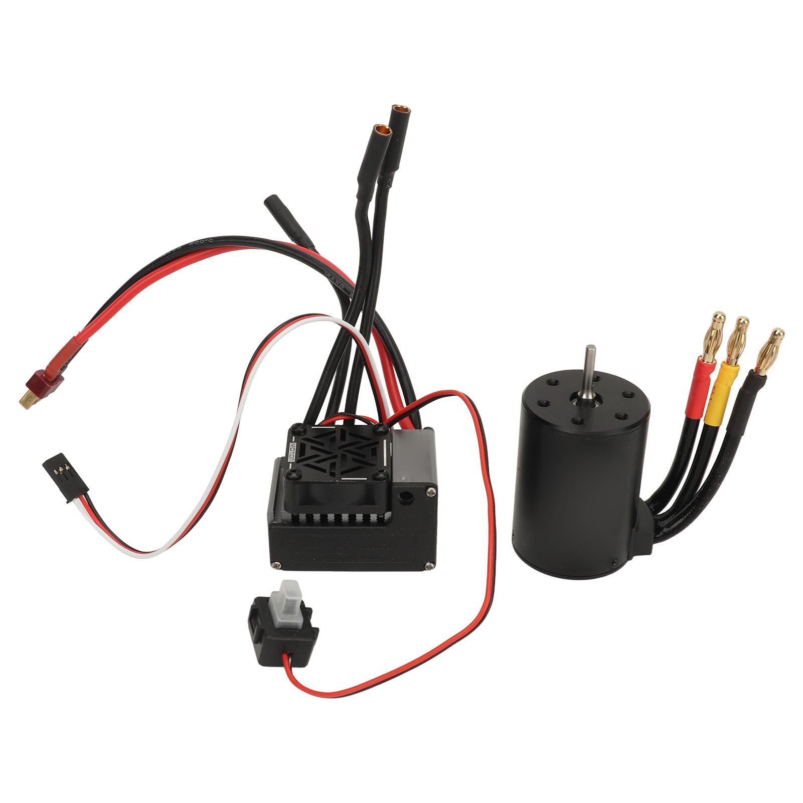 3650 Brushless Motor 60A Brushless ESC Electric Speed Controller Combo Set for 110 RC Car 4300KV
3650 Brushless Motor 60A Brushless ESC Electric Speed Controller Combo Set for 110 RC Car 4300KV