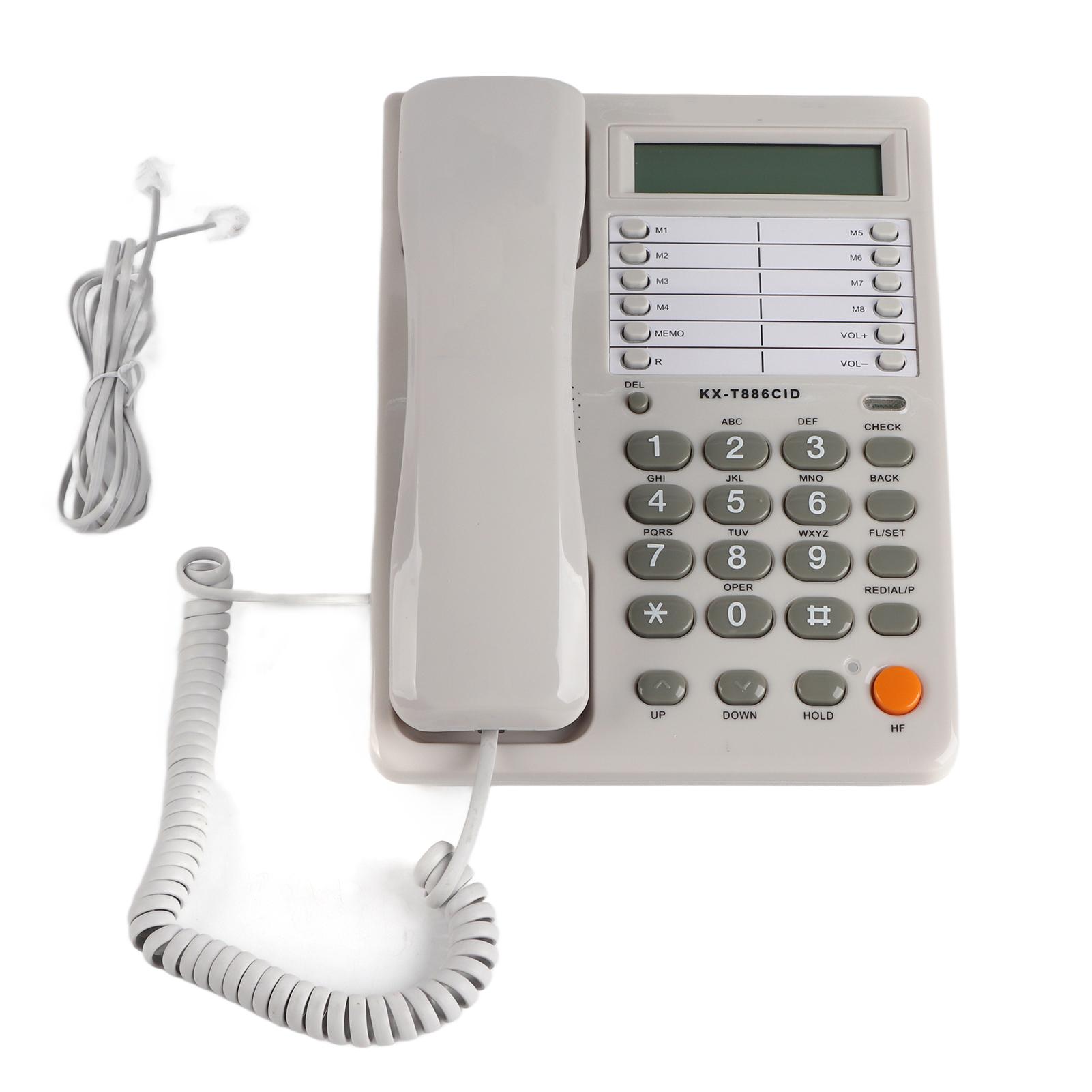 Caller ID Display Landline Wired Home Office Fixed Telephone No Battery DTMFFSK Dual System
Caller ID Display Landline Wired Home Office Fixed Telephone No Battery DTMFFSK Dual System