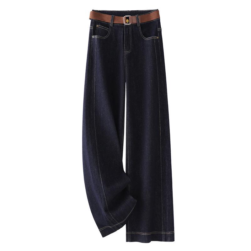 2025 Retro High-Waisted Dark Blue Women s Jeans - Loose Straight-Leg, Slimming Narrow-Wide Leg, Perfect for Spring and Autumn. M
2025 Retro High-Waisted Dark Blue Women s Jeans - Loose Straight-Leg, Slimming Narrow-Wide Leg, Perfect for Spring and Autumn. M