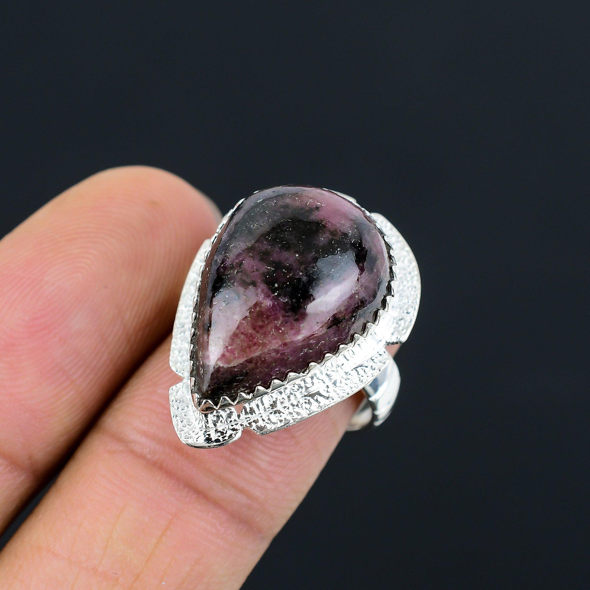 Womens day Deal Rhodonite Stone 925 Sterling Silver Solitaire Ring Jewelry US 8 8
Womens day Deal Rhodonite Stone 925 Sterling Silver Solitaire Ring Jewelry US 8 8