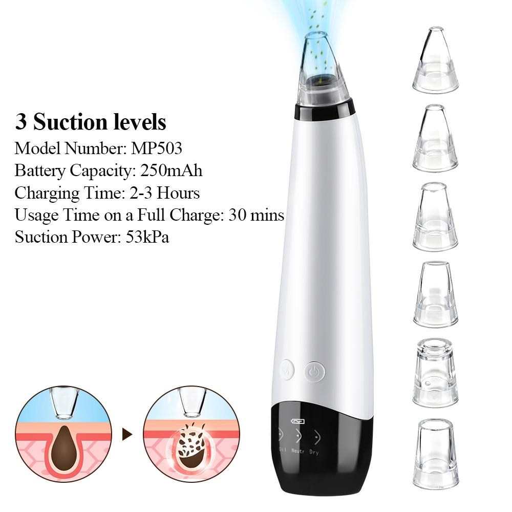 Electric Blackhead Remover Beauty Machine Dead Skin Remover Pore Vacuum Face Cleaner Kit Acne Needle Nose Black Dots Extractor
Electric Blackhead Remover Beauty Machine Dead Skin Remover Pore Vacuum Face Cleaner Kit Acne Needle Nose Black Dots Extractor