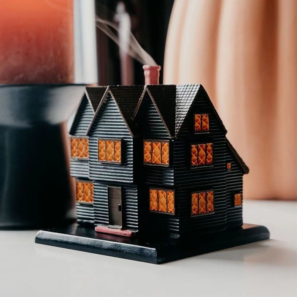 1PC Black House Incense Burner Christmas Ornaments Incense Burner Desktop Home Ornament Resin Crafts
1PC Black House Incense Burner Christmas Ornaments Incense Burner Desktop Home Ornament Resin Crafts