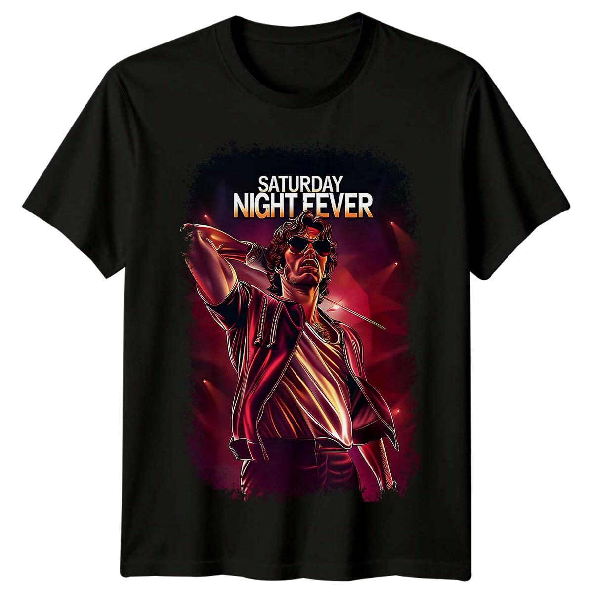 Saturday Night Fever (1977) Movie Poster Inspired 100% Cotton T-shirt Mens Tees Top Retro Tee Unisex L
Saturday Night Fever (1977) Movie Poster Inspired 100% Cotton T-shirt Mens Tees Top Retro Tee Unisex L
