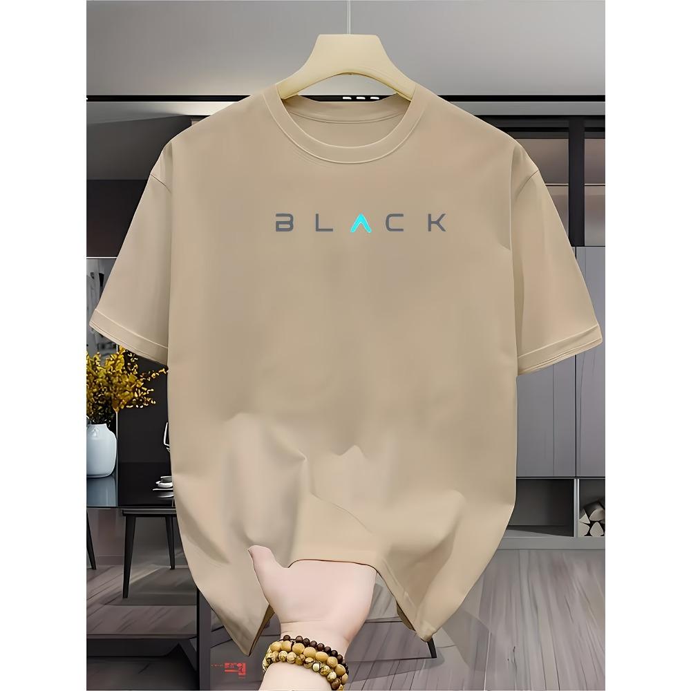 Men s summer fashion casual loose print sports round neck short sleeved T-shirt top M
Men s summer fashion casual loose print sports round neck short sleeved T-shirt top M