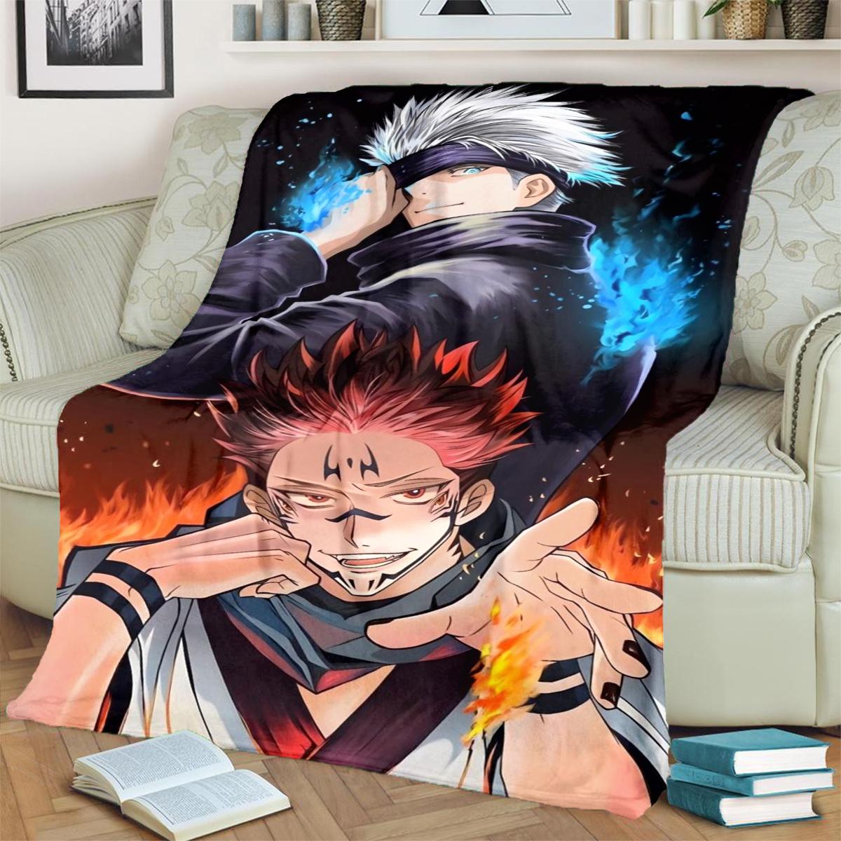 Soft Jujutsu Kaisen Warm Blanket Flannel Print for Bedrooms, Sofas, Beds, Chairs, Picnics, Travel 75x90cm
Soft Jujutsu Kaisen Warm Blanket Flannel Print for Bedrooms, Sofas, Beds, Chairs, Picnics, Travel 75x90cm