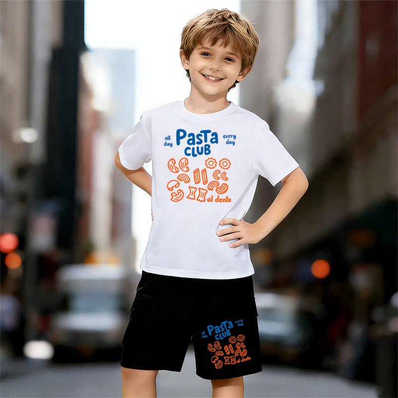 Boys 2 Piece Italian Food Pattern Print Outfit, Short Sleeve T-Shirt and Shorts Set for Kids Age 5-14,White Sporty Casual Summer Clothes 13-14 Years
Boys 2 Piece Italian Food Pattern Print Outfit, Short Sleeve T-Shirt and Shorts Set for Kids Age 5-14,White Sporty Casual Summer Clothes 13-14 Years