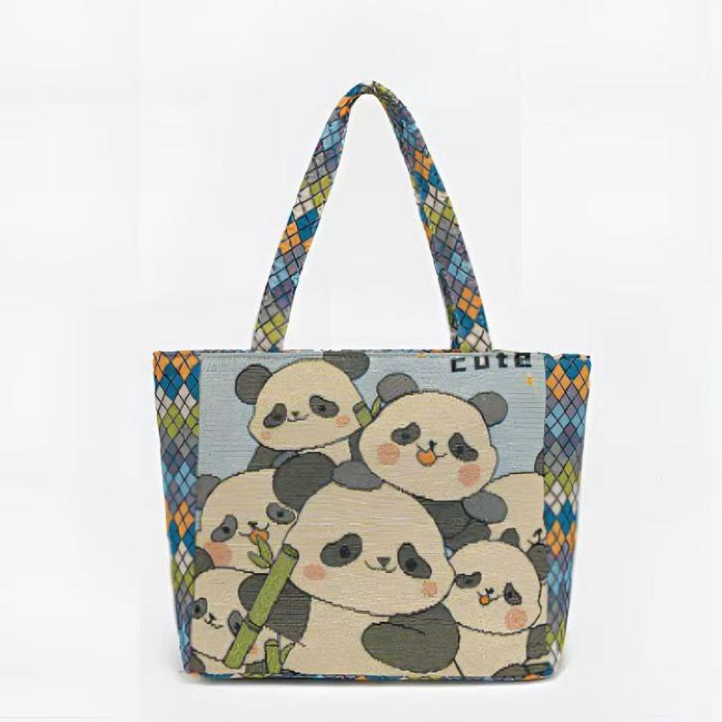 Panda embroidered canvas handbag female ethnic style hand bag casual mommy hand bag office worker small satchel
Panda embroidered canvas handbag female ethnic style hand bag casual mommy hand bag office worker small satchel