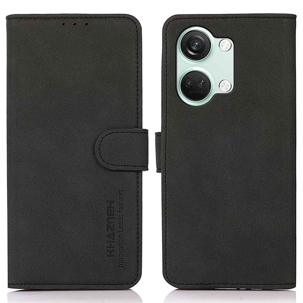 KHAZNEH For OnePlus Nord 3 5G/Ace 2V Anti-Fingerprint Textured Phone Case PU Leather Wallet Stand Phone Cover Black
KHAZNEH For OnePlus Nord 3 5G/Ace 2V Anti-Fingerprint Textured Phone Case PU Leather Wallet Stand Phone Cover Black