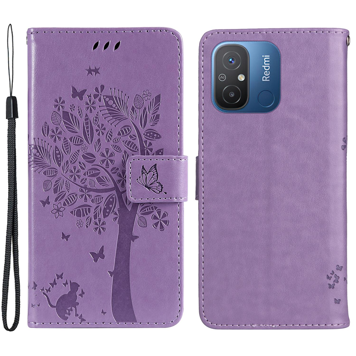 For Xiaomi Redmi 12C 4G/11A 4G Phone Case with Stand Cat Tree Pattern Leather Wallet Mobile Cover Light Purple
For Xiaomi Redmi 12C 4G/11A 4G Phone Case with Stand Cat Tree Pattern Leather Wallet Mobile Cover Light Purple