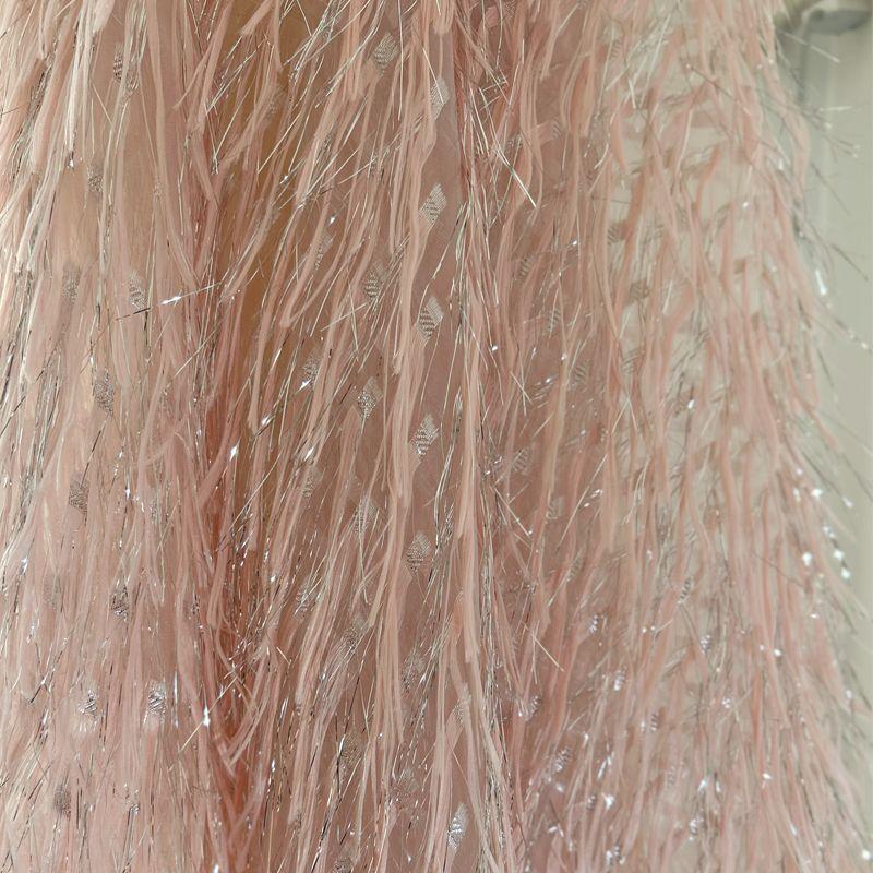 Silver-white regular tassel feather transparent gauze fabric suitable for wedding dresses evening gowns designer clothing fabric 1.5M&1M розовый
Silver-white regular tassel feather transparent gauze fabric suitable for wedding dresses evening gowns designer clothing fabric 1.5M&1M розовый