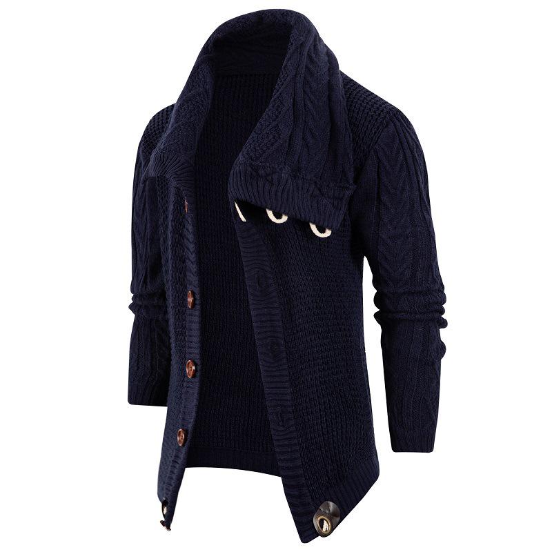 Men s European Style Loose Knit Button Cardigan Coat M темно-синього кольору
Men s European Style Loose Knit Button Cardigan Coat M темно-синього кольору