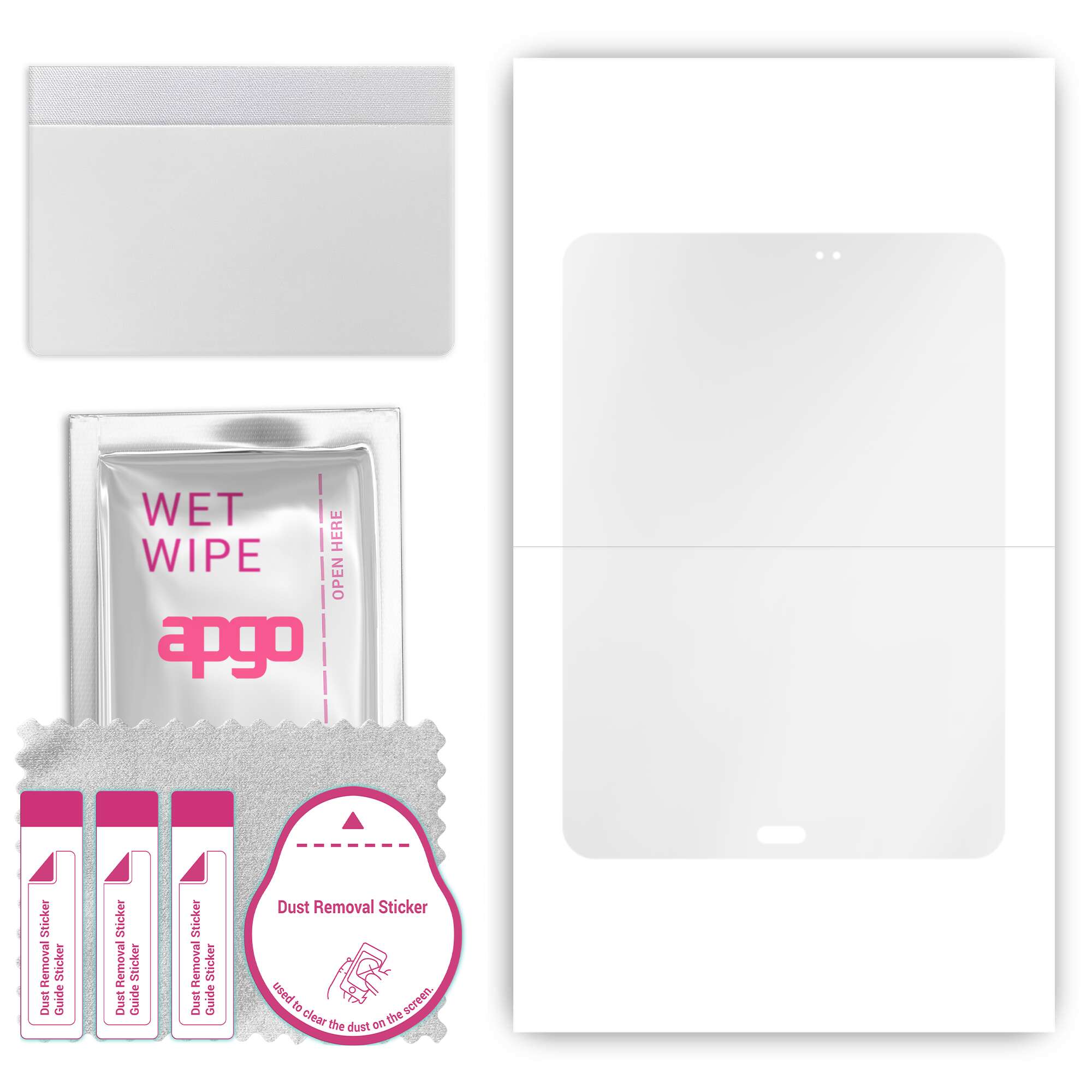 apgo Hydrogel Ultra-Clear Screen Protector for Samsung Galaxy Tab S3 9.7, Hydrogel Film, Flexible, Soft TPU with positioning layer easy installation
apgo Hydrogel Ultra-Clear Screen Protector for Samsung Galaxy Tab S3 9.7, Hydrogel Film, Flexible, Soft TPU with positioning layer easy installation