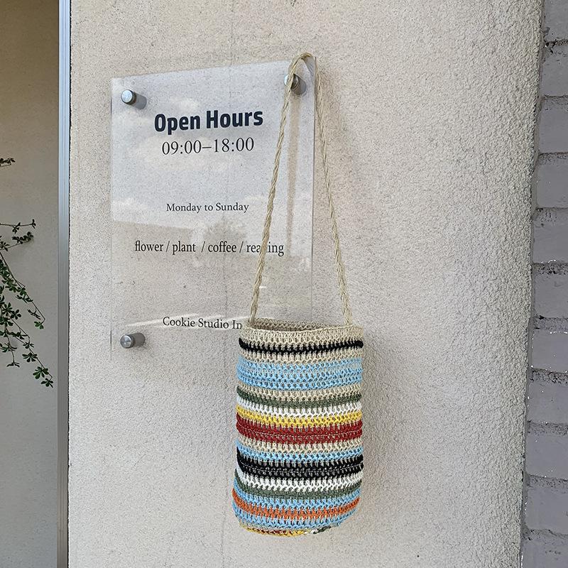 Ladies Large Capacity Woven Shoulder Bag - 2026 New Summer Bucket Bag - Women s Model - Woven Beach Bag - Handbag озеро синього кольору
Ladies Large Capacity Woven Shoulder Bag - 2026 New Summer Bucket Bag - Women s Model - Woven Beach Bag - Handbag озеро синього кольору