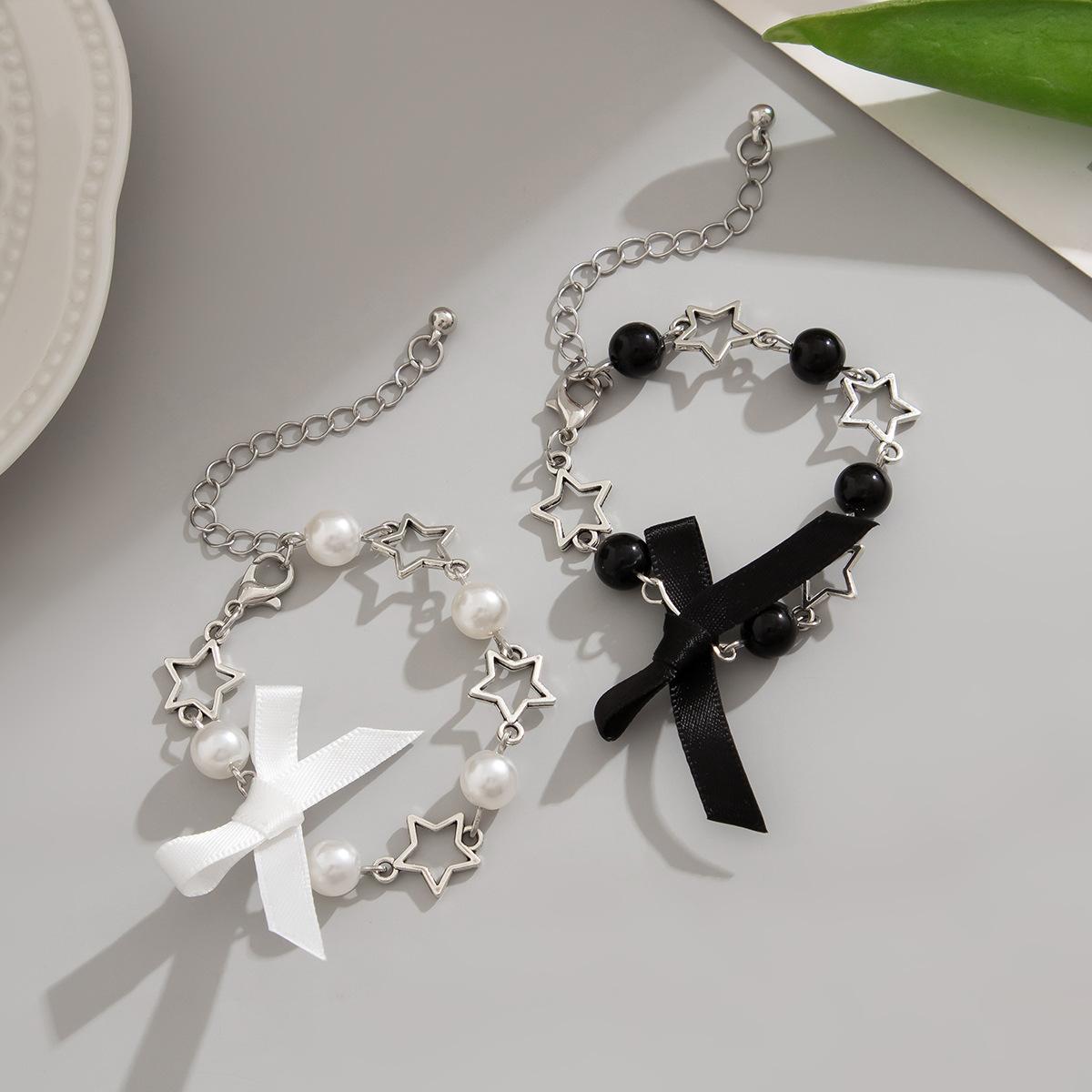 Ювелирный дизайн браслет-бантик женский простой искусственный жемчуг звезда ювелирные изделия браслет
Ювелирный дизайн браслет-бантик женский простой искусственный жемчуг звезда ювелирные изделия браслет