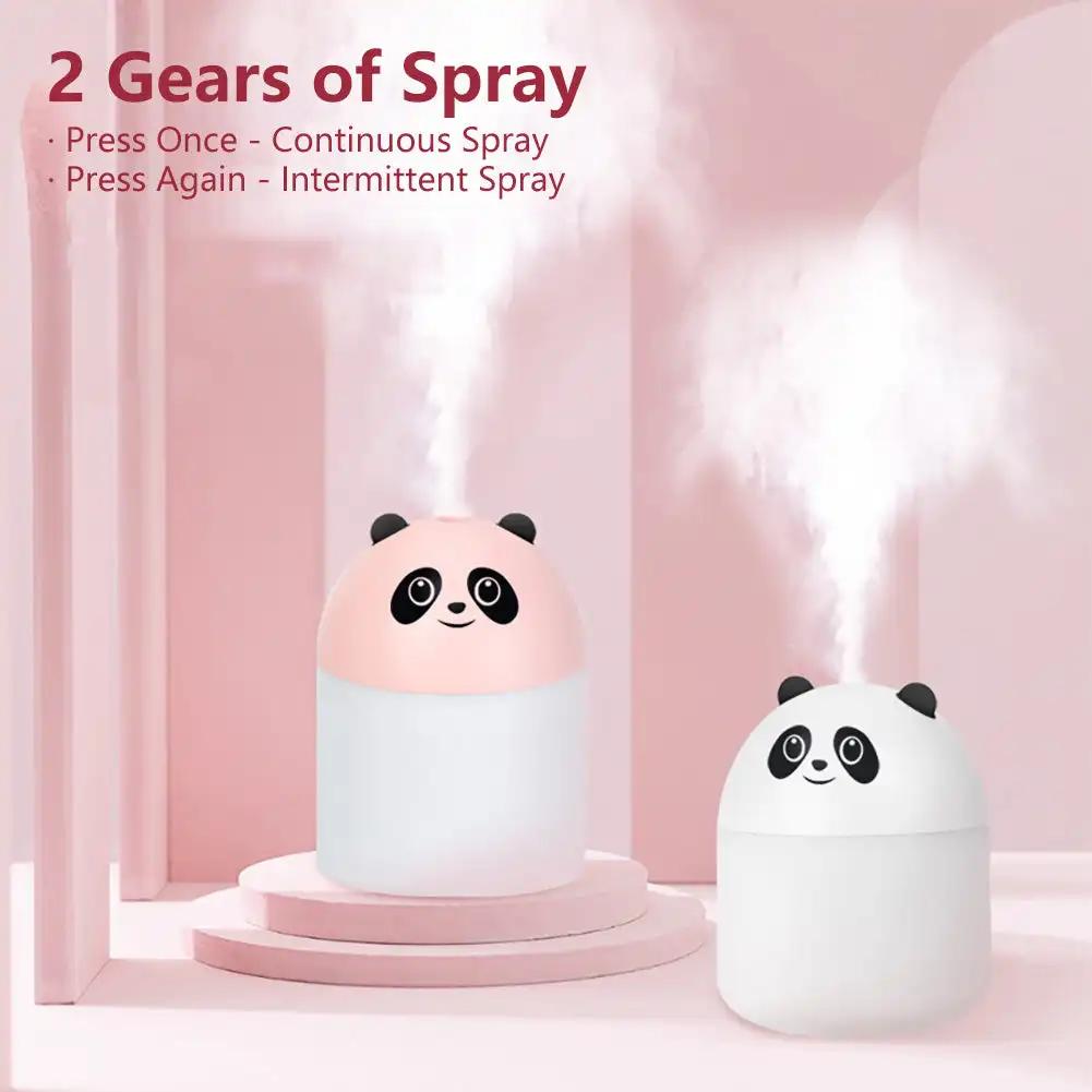250ml Cute Panda Mini Air Humidifier with Night Light USB Mist Maker Car Air Freshener for Bedroom Office белый
250ml Cute Panda Mini Air Humidifier with Night Light USB Mist Maker Car Air Freshener for Bedroom Office белый