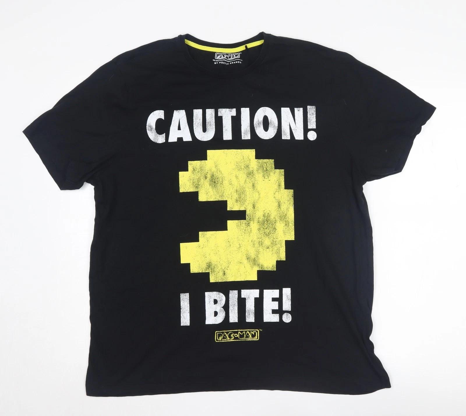 Poetic Brands Men’s Black XL Pac-Man Graphic T-Shirt 4XL
Poetic Brands Men’s Black XL Pac-Man Graphic T-Shirt 4XL