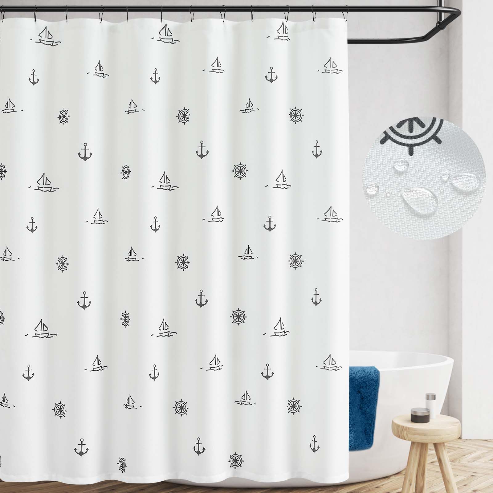Vikama Nordic Gradient Stripe Shower Curtain Waterproof And Mould Resistant Home Bathroom Partition Curtain Home Decor W60H190(CM)-1 Pcs
Vikama Nordic Gradient Stripe Shower Curtain Waterproof And Mould Resistant Home Bathroom Partition Curtain Home Decor W60H190(CM)-1 Pcs