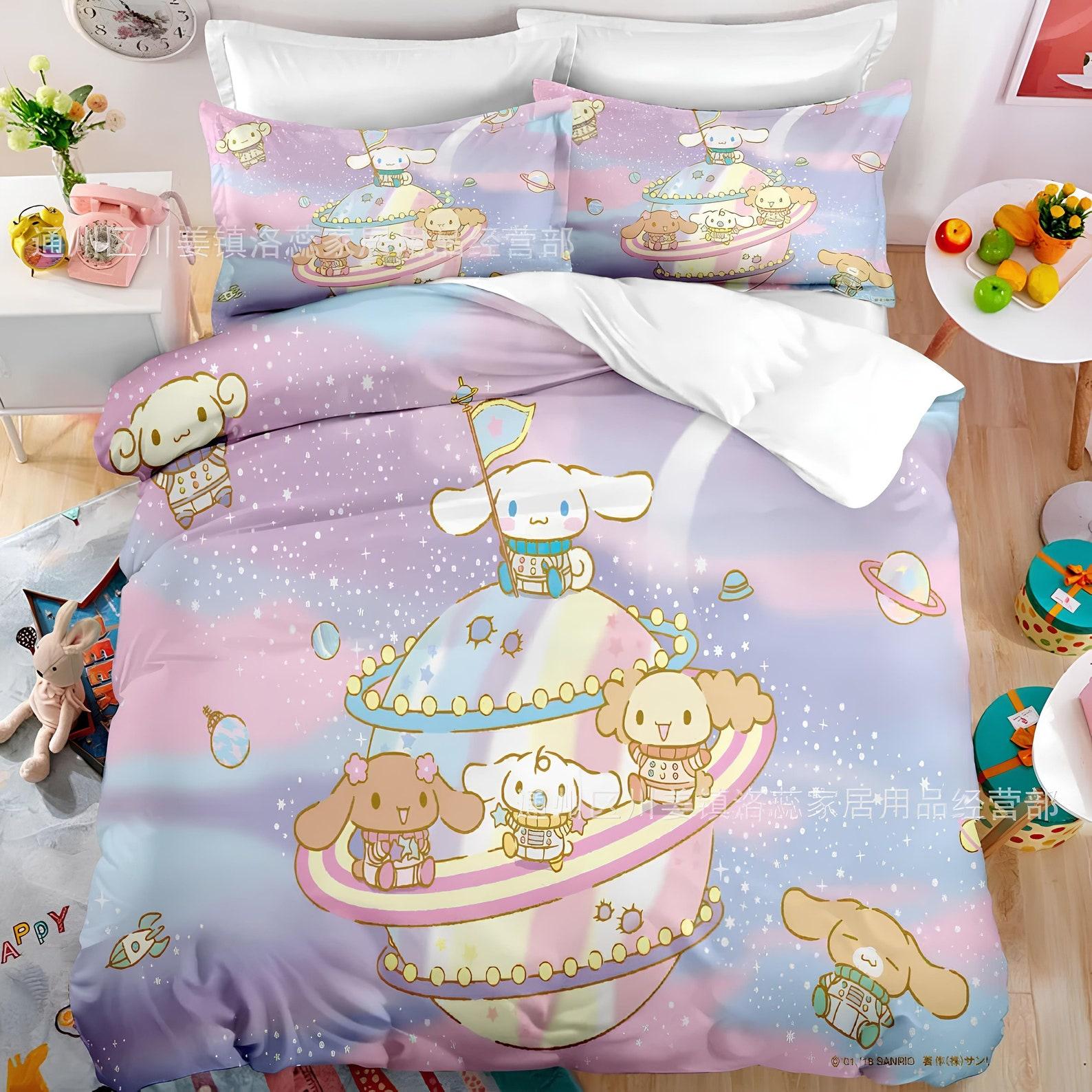 Sanrio Cinnamoroll Duvet Cover, Cinnamoroll Bedding Set, Digital Printed Duvet Cover Set, Create Your Own Bedding, Custom Duvet Cover 135x200cm
Sanrio Cinnamoroll Duvet Cover, Cinnamoroll Bedding Set, Digital Printed Duvet Cover Set, Create Your Own Bedding, Custom Duvet Cover 135x200cm