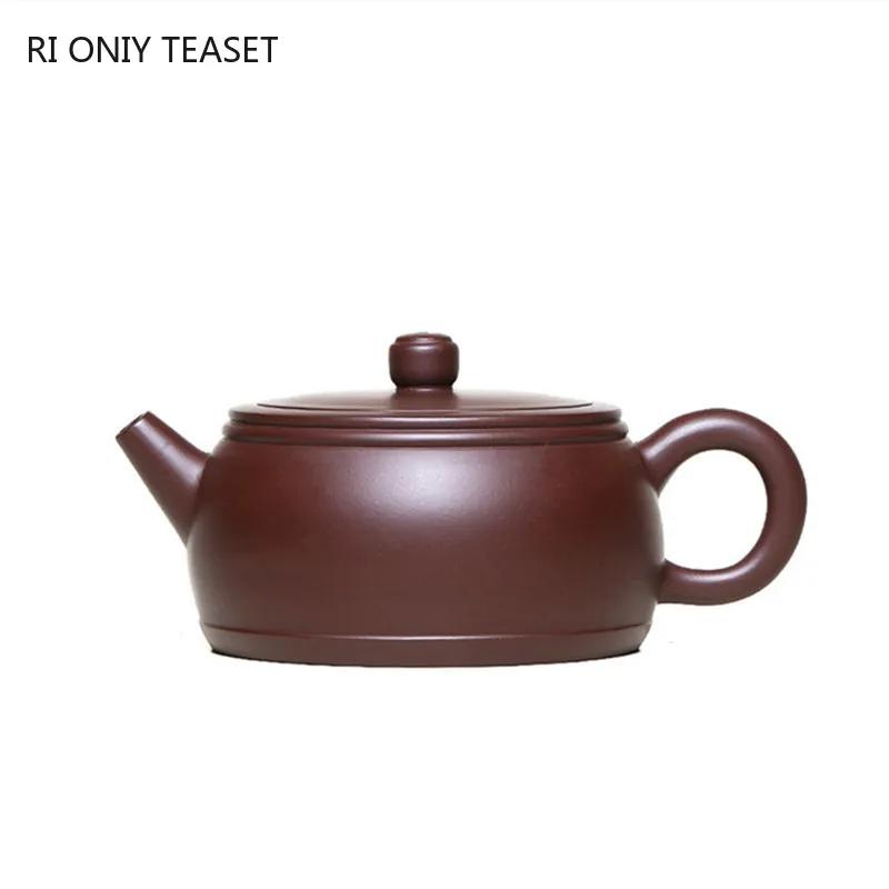 210ml Chinese Yixing Raw Ore Zhu Mud Tea Pot Ball Hole Filtration Kettle Handmade Purple Clay Teapots Zisha Teaware Supplies
210ml Chinese Yixing Raw Ore Zhu Mud Tea Pot Ball Hole Filtration Kettle Handmade Purple Clay Teapots Zisha Teaware Supplies