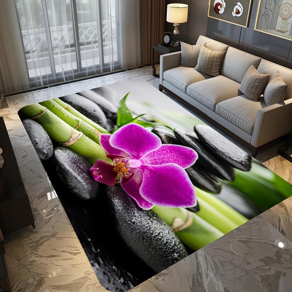 Pink flower pattern Flannel-printed floor mats are slip-resistant Suitable for living room bedroom terrace garden carpets 60x90cm
Pink flower pattern Flannel-printed floor mats are slip-resistant Suitable for living room bedroom terrace garden carpets 60x90cm