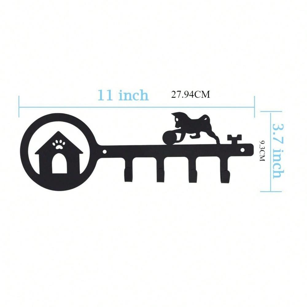 1pc Modern Wall Mounted Iron Key Holder with 4 Hooks, Decorative Organizer for Keys, Coat, Bag, Entryway Hallway Storage Rack TY2821-04 різнокольоровий
1pc Modern Wall Mounted Iron Key Holder with 4 Hooks, Decorative Organizer for Keys, Coat, Bag, Entryway Hallway Storage Rack TY2821-04 різнокольоровий