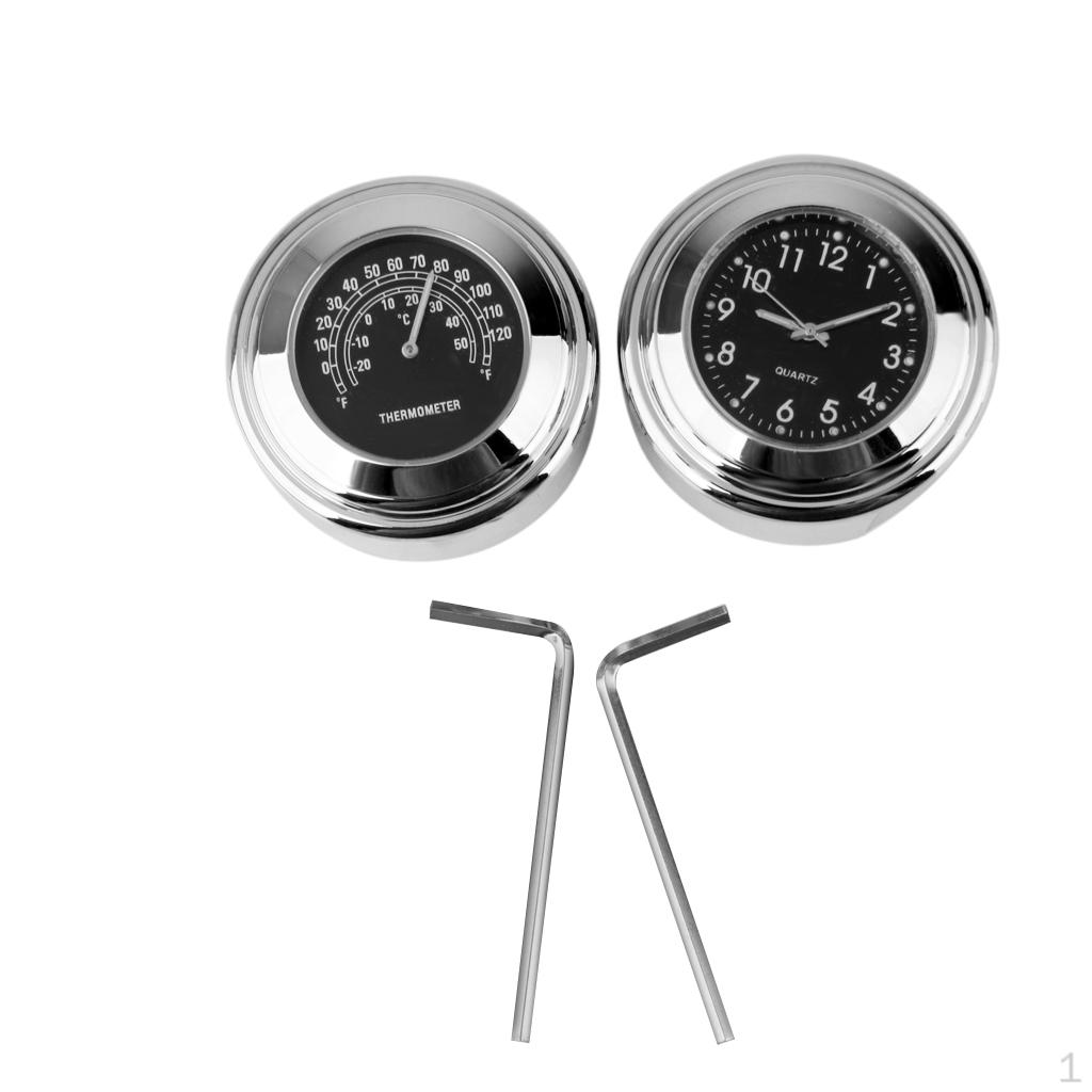 Universal Waterproof 7/8 -1 Handlebar Clock Temp For Black
Universal Waterproof 7/8 -1 Handlebar Clock Temp For Black