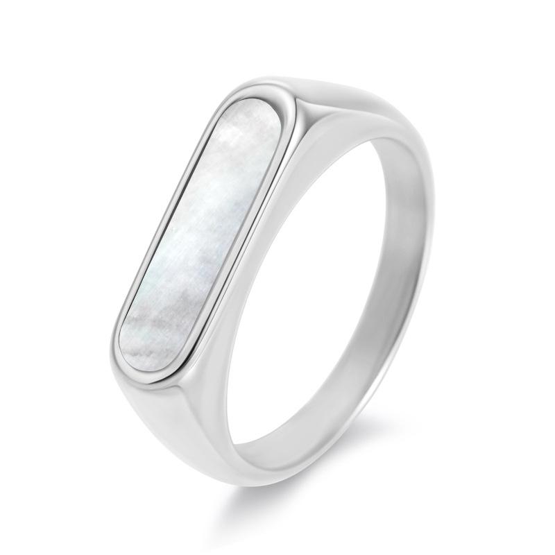 European and American Titanium Steel Plated 18K Gold Women s Temperament Niche White and Black Shell Geometric French Ring 2026 No. 5
European and American Titanium Steel Plated 18K Gold Women s Temperament Niche White and Black Shell Geometric French Ring 2026 No. 5