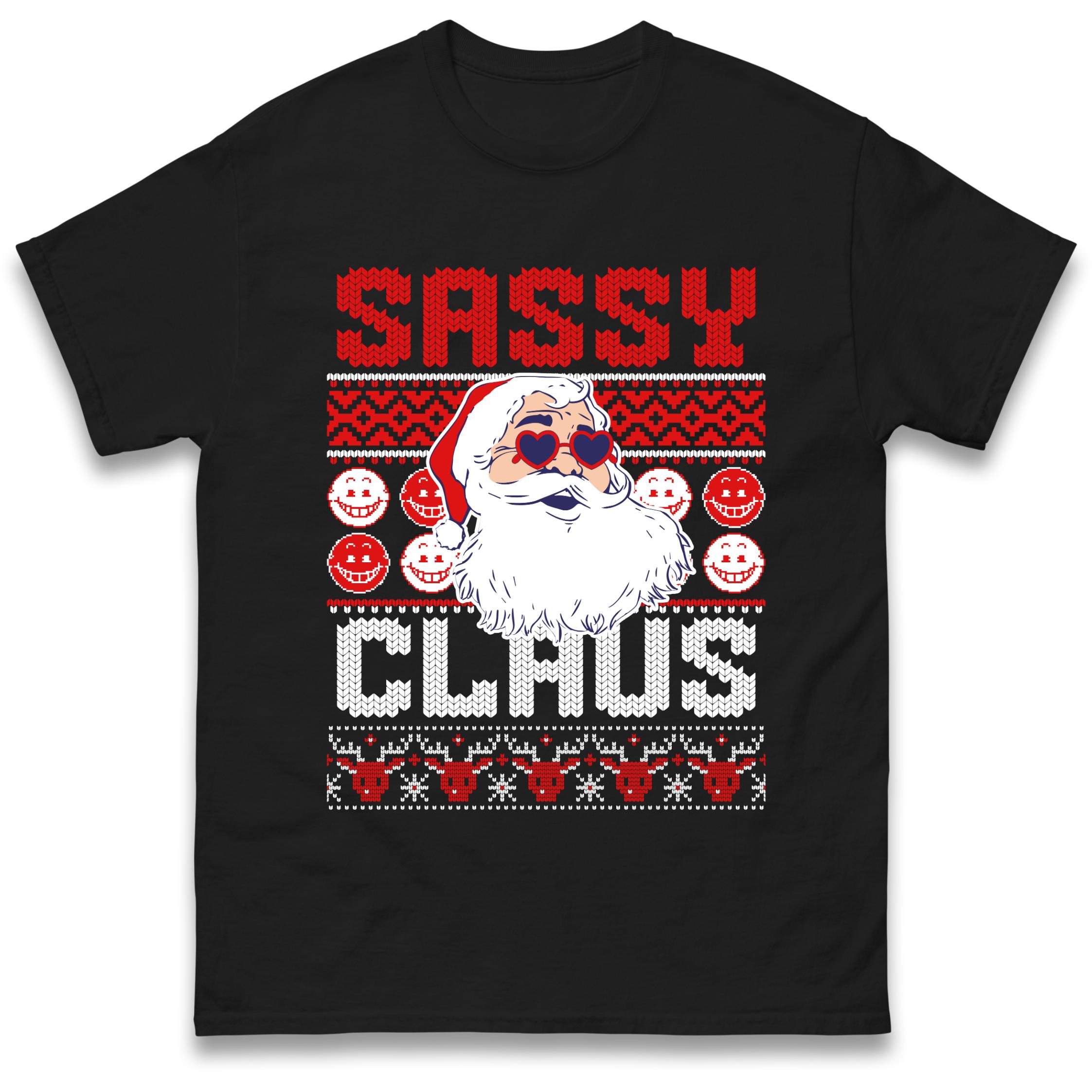 Sassy Claus Santa Christmas T-Shirt Tshirt Mens Womens Tops Unisex Tees 100% Cotton S
Sassy Claus Santa Christmas T-Shirt Tshirt Mens Womens Tops Unisex Tees 100% Cotton S