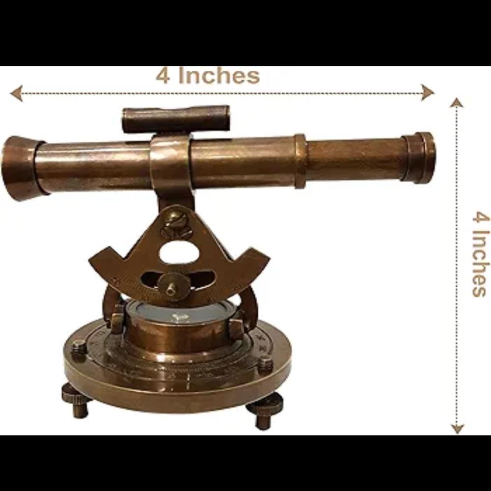 Антикварный латунный морской телескоп-компас Алидада – 10,16 см, морской геодезический теодолит как
Антикварный латунный морской телескоп-компас Алидада – 10,16 см, морской геодезический теодолит как