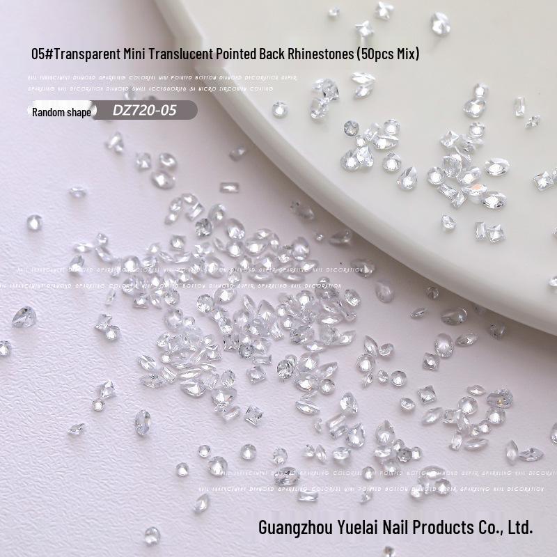 Mini Zircon Nail Art: Super Shiny, Flat-Bottom Micro Jewel Mix
Mini Zircon Nail Art: Super Shiny, Flat-Bottom Micro Jewel Mix