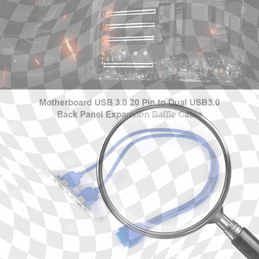 20 Pin to Dual USB3.0 Baffle Adapter Cable USB 3.0 Back Panel Expansion Bracket PC Computer Accessories China Mainland
20 Pin to Dual USB3.0 Baffle Adapter Cable USB 3.0 Back Panel Expansion Bracket PC Computer Accessories China Mainland