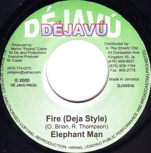 7inch Record ELEPHANT MAN - Fire DJV0010 Djav 2000 Jamaica Reggae, Ska & Dub Used
7inch Record ELEPHANT MAN - Fire DJV0010 Djav 2000 Jamaica Reggae, Ska & Dub Used