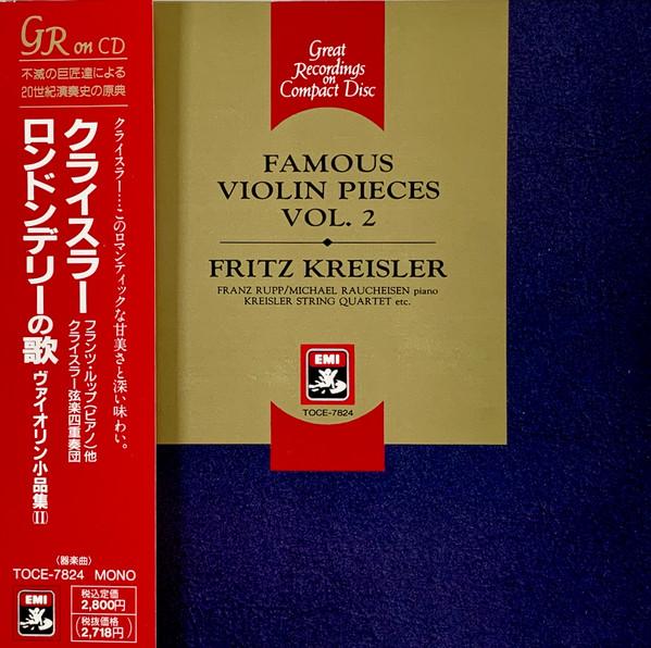 CD FRITZ KREISLER Famous Violin Pieces Vol. 2 TOCE7824 EMI 1992 Japan ObiClassical Used
CD FRITZ KREISLER Famous Violin Pieces Vol. 2 TOCE7824 EMI 1992 Japan ObiClassical Used