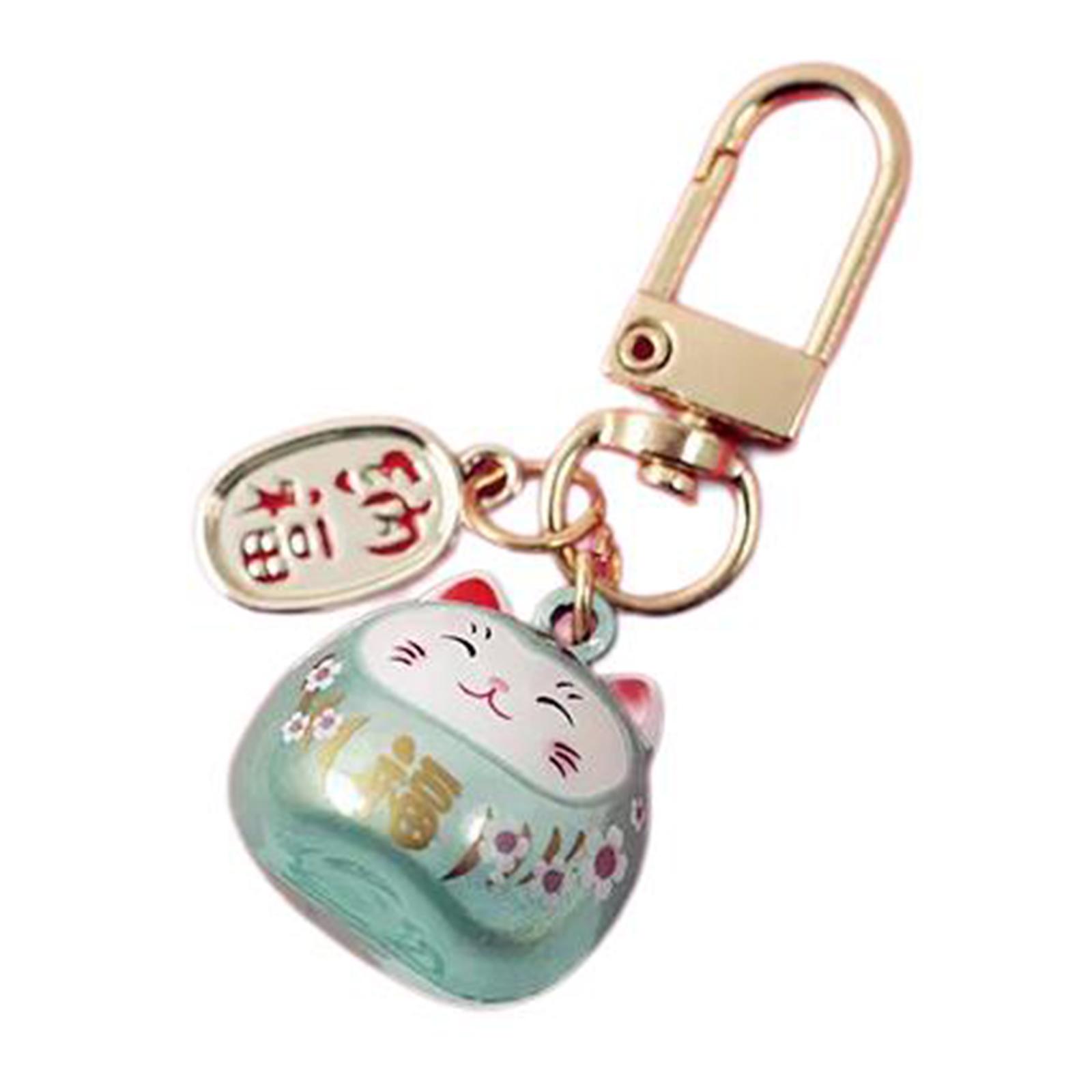 Брелок-подвеска в японском стиле с изображением счастливых кошек, милый мультяшный металлический колокольчик, брелок в виде животного, сумка-талисман для удачи и богатства, подарок светло-зеленый
Брелок-подвеска в японском стиле с изображением счастливых кошек, милый мультяшный металлический колокольчик, брелок в виде животного, сумка-талисман для удачи и богатства, подарок светло-зеленый