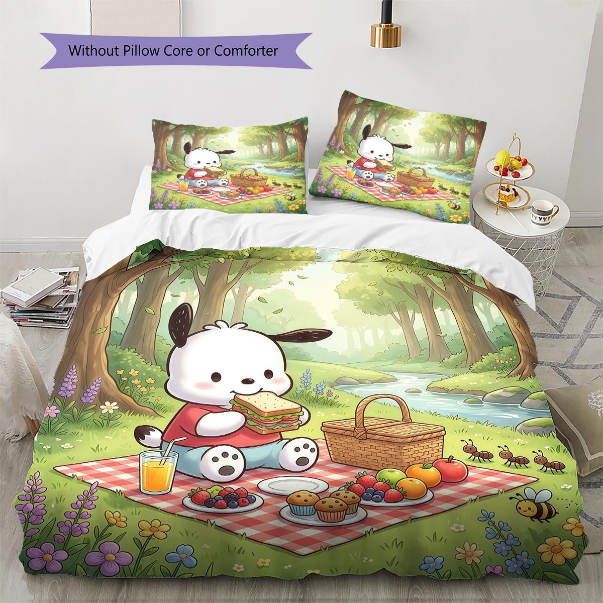 Pochacco Pattern Bedding,Quilt Set Quilt Cover Pillowcase Home Birthday Gift(1 * duvet cover + 2 * pillowcase, without core) 135x200cm
Pochacco Pattern Bedding,Quilt Set Quilt Cover Pillowcase Home Birthday Gift(1 * duvet cover + 2 * pillowcase, without core) 135x200cm