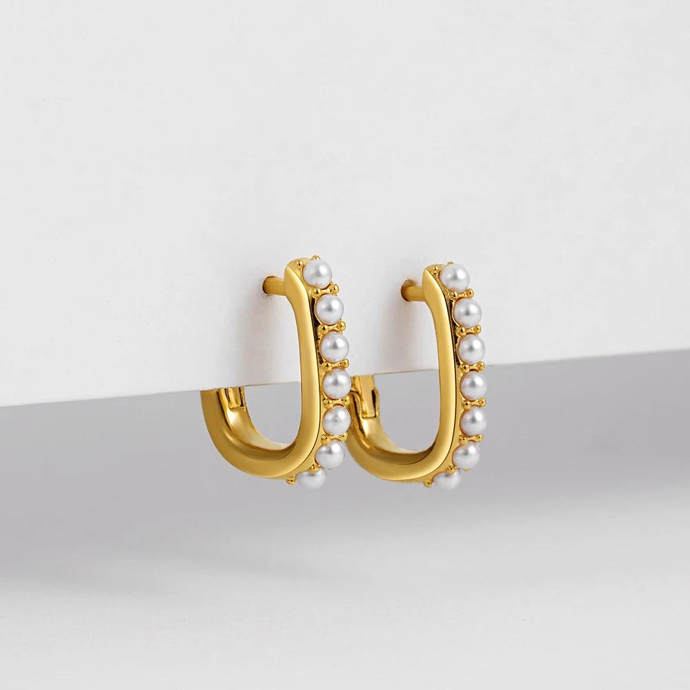 New Trendy Geometric Imitation Pearl Mini Huggie Hoop Earrings for Women Gold Color U Shape Ear Buckle Fashion Zircon Gifts
New Trendy Geometric Imitation Pearl Mini Huggie Hoop Earrings for Women Gold Color U Shape Ear Buckle Fashion Zircon Gifts