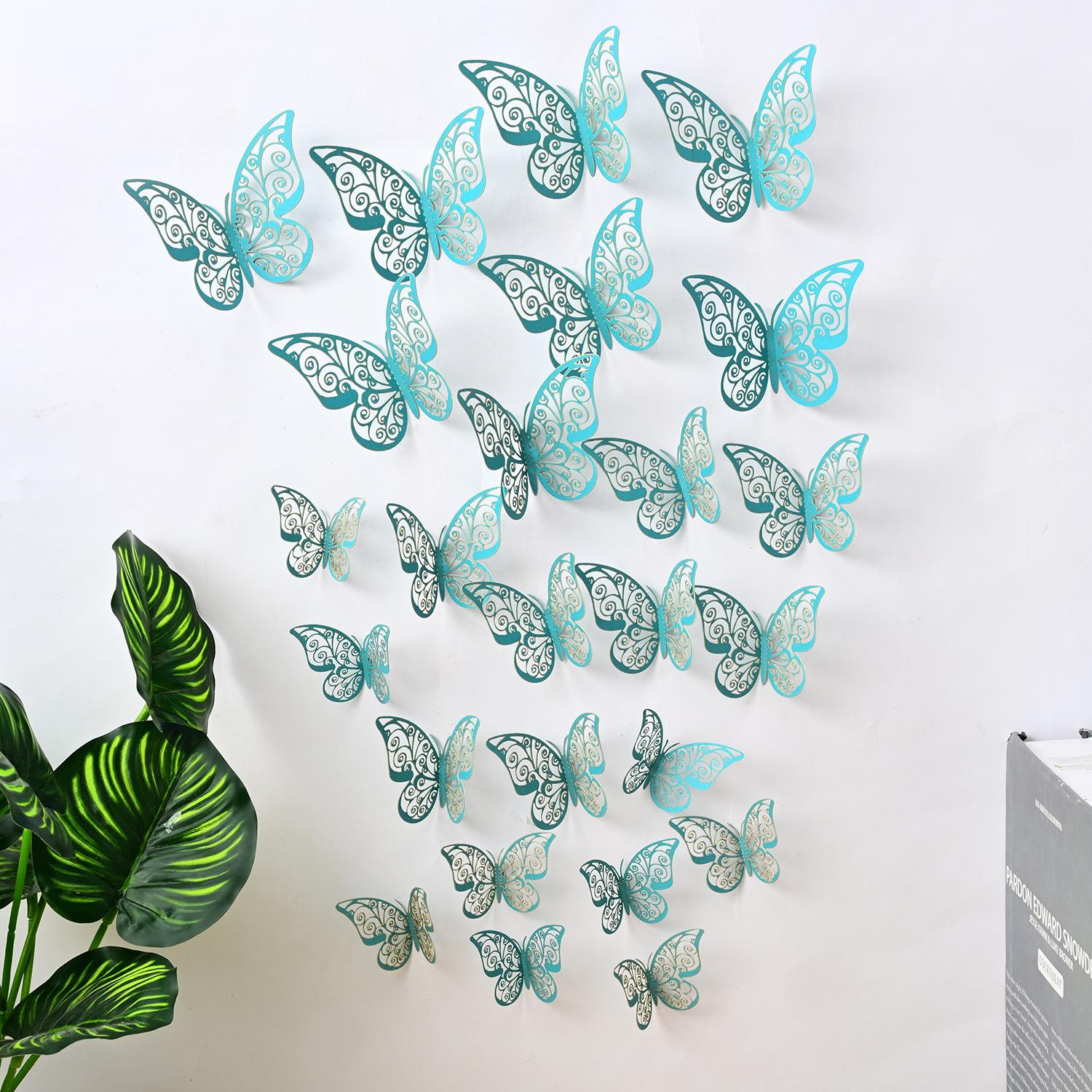 12 Per Pack Of Simulated 3D Wallpaper/butterfly Tile Wall Stickers One Size
12 Per Pack Of Simulated 3D Wallpaper/butterfly Tile Wall Stickers One Size