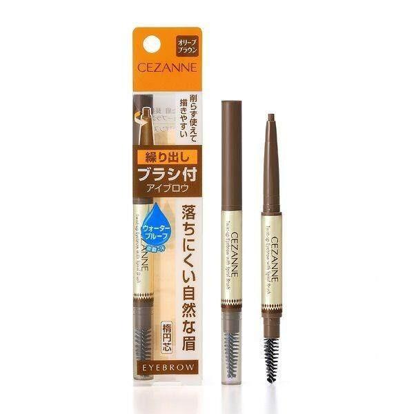 Cezanne Twist Up Eyebrow with Spiral Brush 023g 02 Olive Brown
Cezanne Twist Up Eyebrow with Spiral Brush 023g 02 Olive Brown