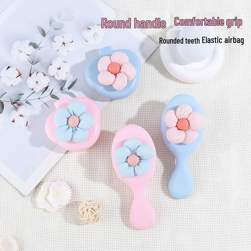 Adorable Cartoon Flower Plush Folding Mirror & Air Cushion Comb - Portable Children s Hair Smoothing Tool 14 x 6 x 3 cm
Adorable Cartoon Flower Plush Folding Mirror & Air Cushion Comb - Portable Children s Hair Smoothing Tool 14 x 6 x 3 cm