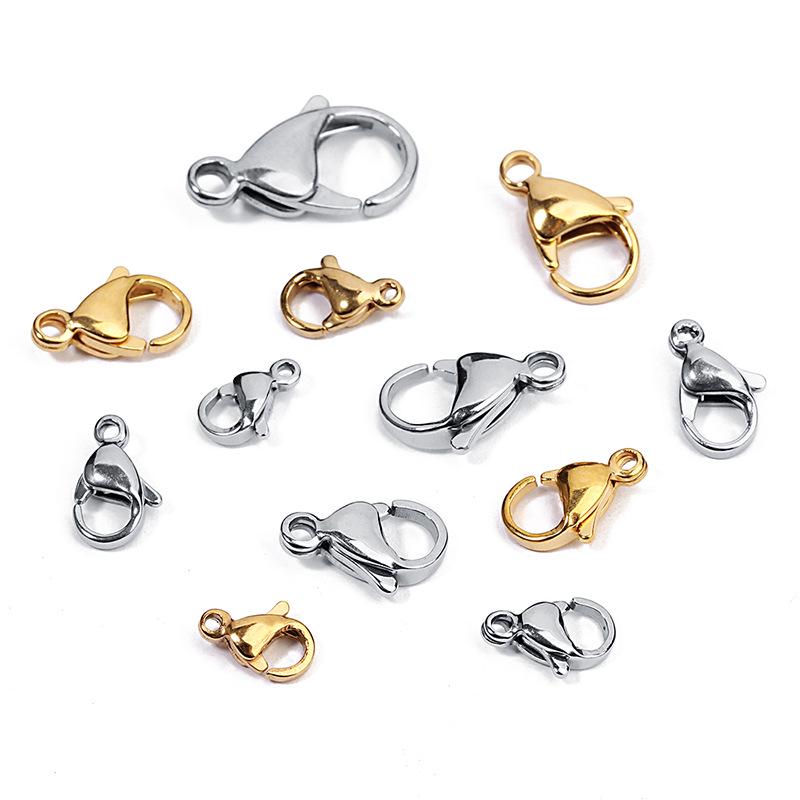 25-Pack Stainless Steel Lobster Clasp for Bracelets, Necklaces, Keyrings & DIY Jewelry 9x6 mm
25-Pack Stainless Steel Lobster Clasp for Bracelets, Necklaces, Keyrings & DIY Jewelry 9x6 mm