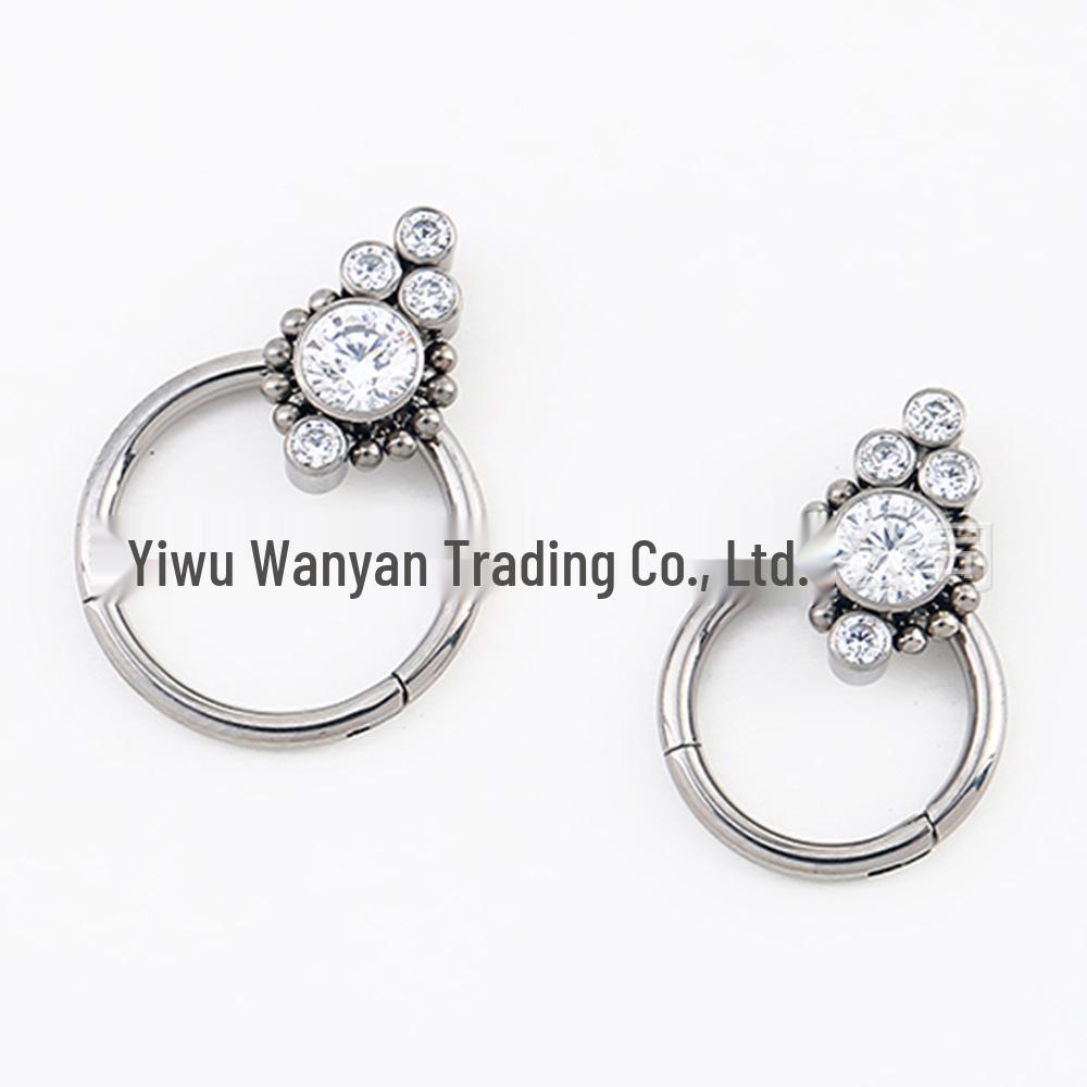 G23 Titanium F136 Steel Nose Septum Ring with White Zircon 1.2*8 mm білий
G23 Titanium F136 Steel Nose Septum Ring with White Zircon 1.2*8 mm білий