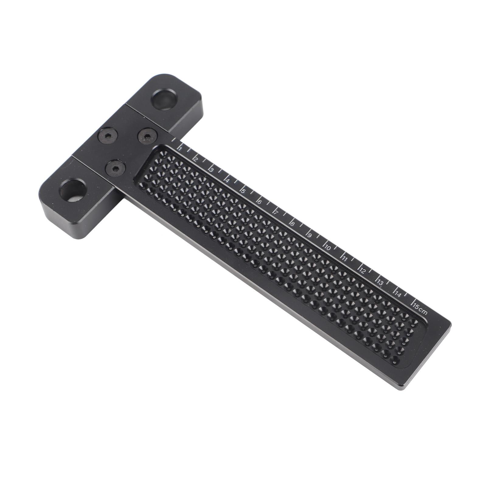 T Type Ruler Hole Scribing Aluminum Alloy Woodworking Marking Measuring Hand Tool
T Type Ruler Hole Scribing Aluminum Alloy Woodworking Marking Measuring Hand Tool