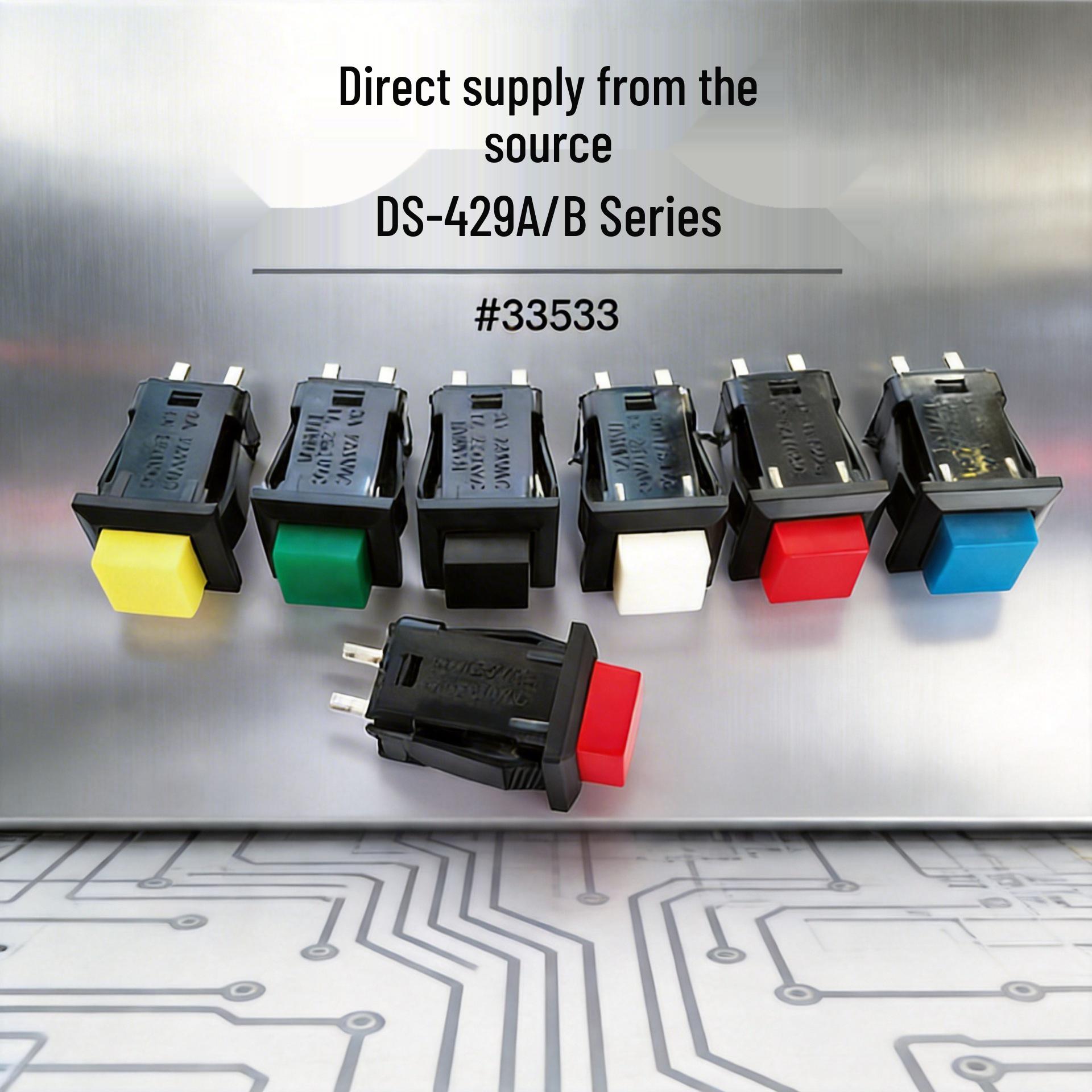 DS-429A/B Pushbutton & Key Latching/Self-Reset Switch White DS-429B Self-resetting 2L AC220V
DS-429A/B Pushbutton & Key Latching/Self-Reset Switch White DS-429B Self-resetting 2L AC220V